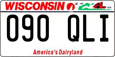 WI license plate 090QLI