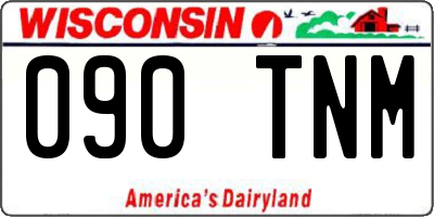 WI license plate 090TNM