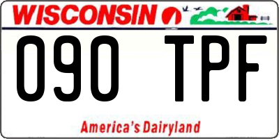 WI license plate 090TPF