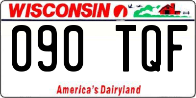 WI license plate 090TQF