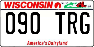 WI license plate 090TRG