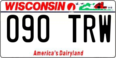 WI license plate 090TRW