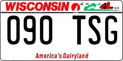 WI license plate 090TSG