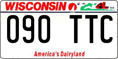 WI license plate 090TTC