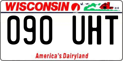 WI license plate 090UHT