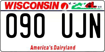 WI license plate 090UJN