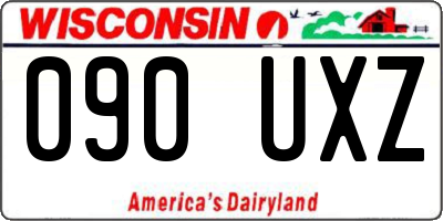 WI license plate 090UXZ