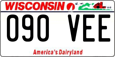 WI license plate 090VEE