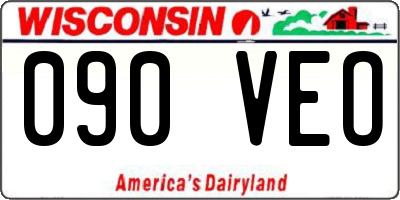 WI license plate 090VEO