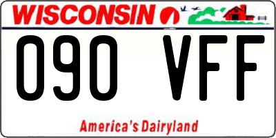 WI license plate 090VFF