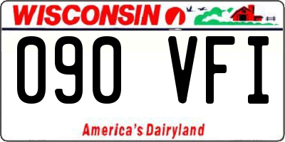 WI license plate 090VFI