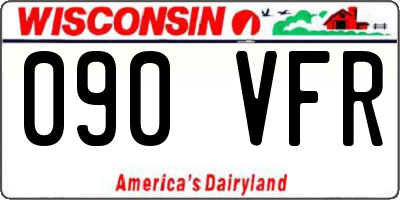 WI license plate 090VFR