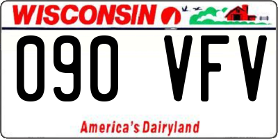 WI license plate 090VFV