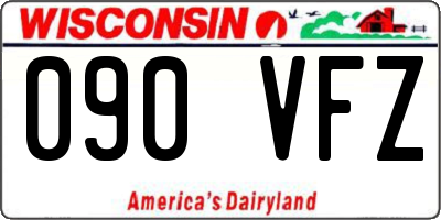 WI license plate 090VFZ