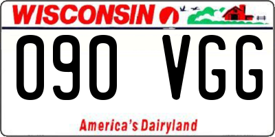 WI license plate 090VGG