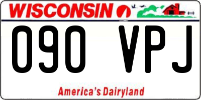 WI license plate 090VPJ