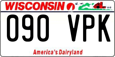 WI license plate 090VPK