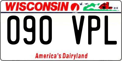 WI license plate 090VPL