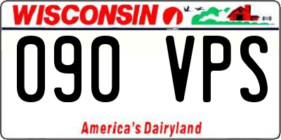 WI license plate 090VPS