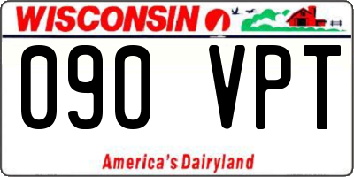 WI license plate 090VPT