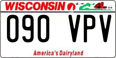WI license plate 090VPV