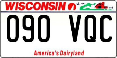 WI license plate 090VQC