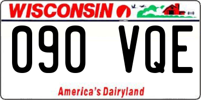 WI license plate 090VQE