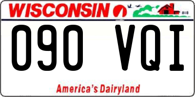 WI license plate 090VQI