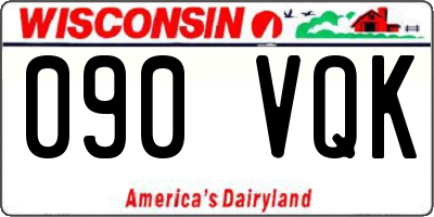 WI license plate 090VQK