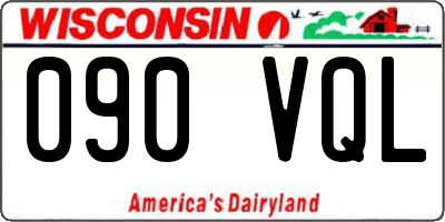 WI license plate 090VQL