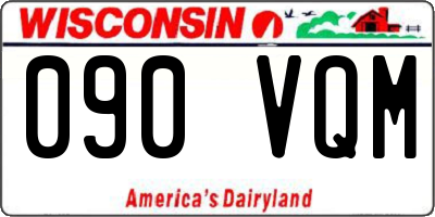 WI license plate 090VQM