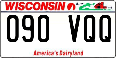 WI license plate 090VQQ