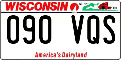 WI license plate 090VQS