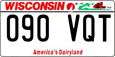 WI license plate 090VQT