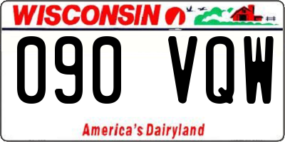 WI license plate 090VQW