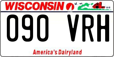 WI license plate 090VRH