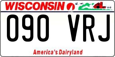 WI license plate 090VRJ