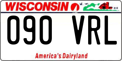 WI license plate 090VRL