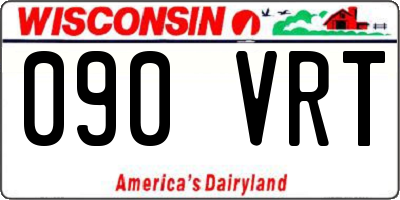 WI license plate 090VRT