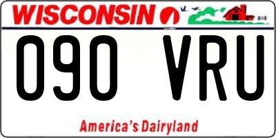 WI license plate 090VRU