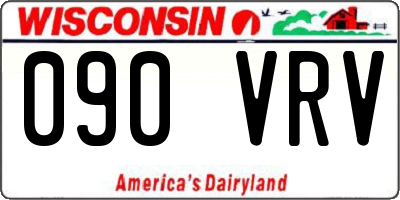 WI license plate 090VRV