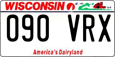 WI license plate 090VRX
