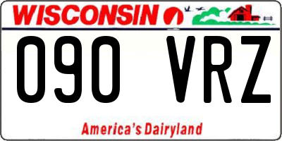 WI license plate 090VRZ