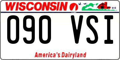 WI license plate 090VSI