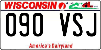 WI license plate 090VSJ