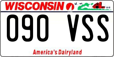 WI license plate 090VSS