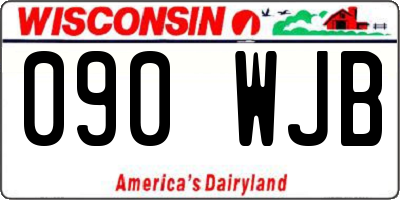 WI license plate 090WJB