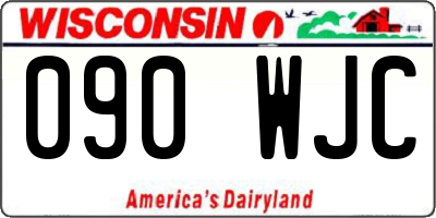 WI license plate 090WJC
