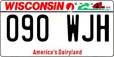WI license plate 090WJH