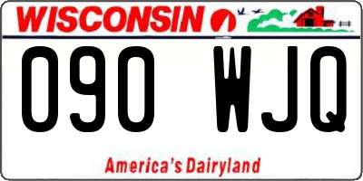 WI license plate 090WJQ